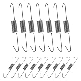 WATIIFUFU 20 Stück Zugfedern für Relaxsofas 98x11x1,4mm Stahl mit Langem Haken Ersatzfedern für Sofa und Relaxsessel Mechanismus zur Sofareparatur und Sitzunterstützung