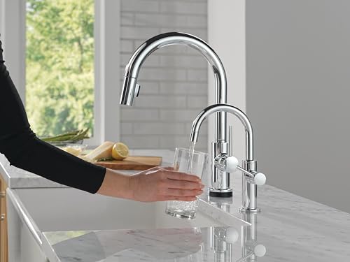 Image of Delta Contemporary Beverage Dispenser Faucet, Chrome Drinking Water Kitchen Sink Faucet, Chrome 1930-DST