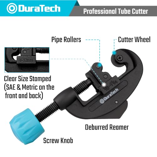 Image of DURATECH Tubing Cutter, Cuts from 1 /8 inch to 1-1 /4 inch Outer Diameter