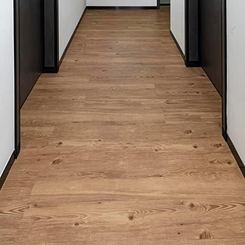 𝐅𝐋𝐎𝐑𝐄𝐗𝐏 Vinyl Flooring - Lino Flooring with Pink Brown Wood Effect,Peel & Stick Floor Tiles Self Adhesive Flooring,2.0mm 18pcs Waterproof,for Kitchen Living Room Floor Plank(2.51m²,Pink Brown)