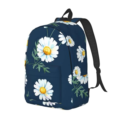 Sac à dos universitaire EdWal avec compartiment PC et imprimé marguerite - 2