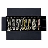 UnionPlus Velvet Travel Jewelry Roll Bag Organizer...