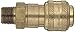 Dixon DCB9 Brass Air Chief Industrial Interchange Quick-Connect Air Hose Fitting, 1/2