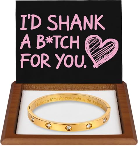 Unique Small Funny Birthday Gifts for Women Best Friend Sister Mom Her Girlfriend Wife Daughter Bestie Bff Woman Female for Anniversary Christmas Valentines Day Mothers Day Friendship Bracelets Wedding Couple Jewelry Ideas IPGM