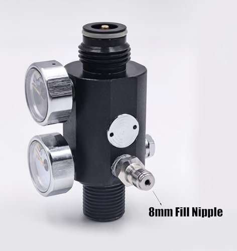 Régulateur d'air comprimé double jauge réglable 5/8-18UNF pour stabiliser le PCP - 8