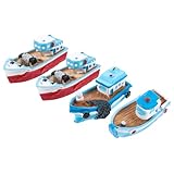 Mini-bateaux - de petite taille et d'apparence adorable, ces petits bateaux miniatures sont parfaits pour décorer les jardins et les maisons de poupées d'enfants