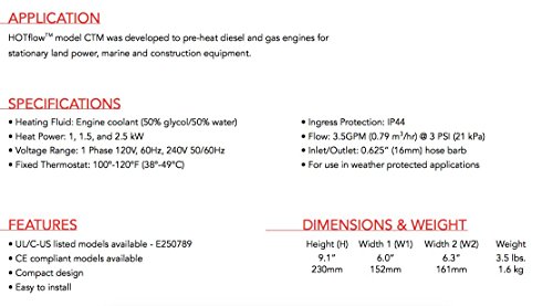 Image of HOTSTART - HOT Flow COOLANT System - Model CTM10110-N00 Original - 1 Year Warranty!