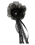 los curricanes tampico facturacion Remonte curricán – broche – Barrette – Flor en tejido negro y perla N ° 1, accesorio de boda – Joyas matrimonio – sobre pin y chouchou a llevar como desees sobre sus vestidos en remonte curricán o para y poner un toque de color en la cintura o el corpiño, ropa o para decorar sus mesas. Aproximadamente 10 cm diámetro de la flor.