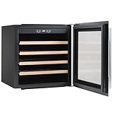 Dellonda Baridi 60cm Built-In 36 Bottle Wine Cooler with Beech Wood Shelves and Internal LED Light, Black - DH206 - Image 8