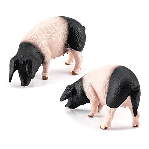 Realistische Bauernhof Schwein Tiere Modell Figur Spielzeug Set, Scheunen Bauernhof Schwein Figuren Sammlung Spielset… – Bild 6