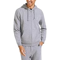 Drawstring hood, full-zip closure Long sleeve, patch pockets Classic fit Ribbed cuffs & hem Full-zip hoodie with anchor detail and fleece knit