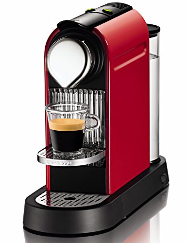 Image of Nespresso C110-US-RE-NE CitiZ Automatic Single-Serve Espresso Maker, 1 Liter Capacity, Fire-Engine Red