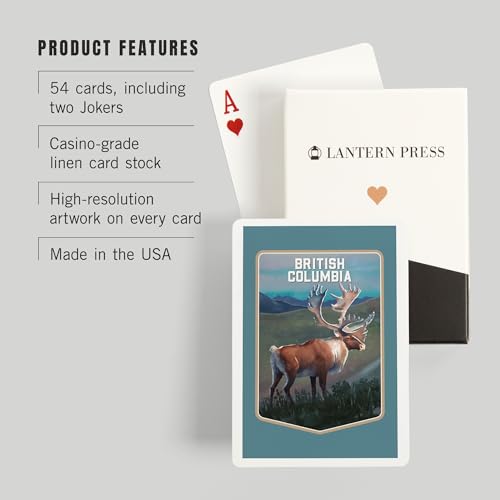 Lantern Press Baraja de Poker 52 Cartas British Columbia miniatura 3