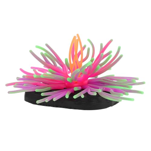 CAPASTEC Fluorescent Aquarium Coral, Vibrant Glowing Effect, Fish Tank Decorations, Artificial Tank Accessories, Green