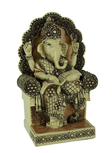 Estatua Resina God Ganesh 11 Pulgadas Tradicional