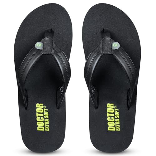 Image of DOCTOR EXTRA SOFT Thong Arch Support Ortho Slippers for Mens| Orthopedic Diabetic & Stylish| Lightweight Comfortable & Casual| Cushion Anti-Skid Bedroom Daily Use House Flip-Flops Gents Boys NEW-D-38
