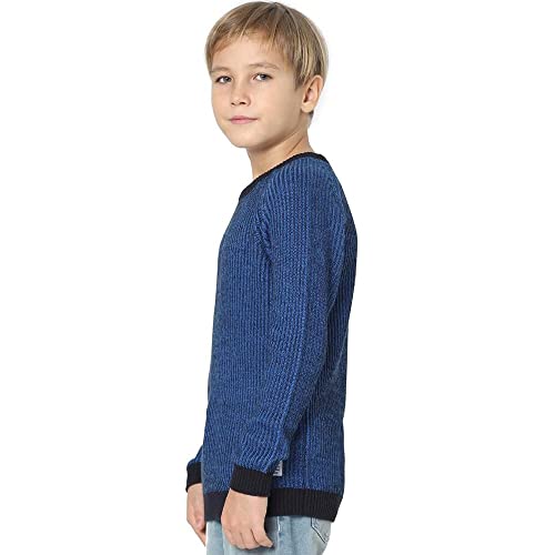 Image of JACK & JONES Boy's Acrylic Round Neck Casual Sweater