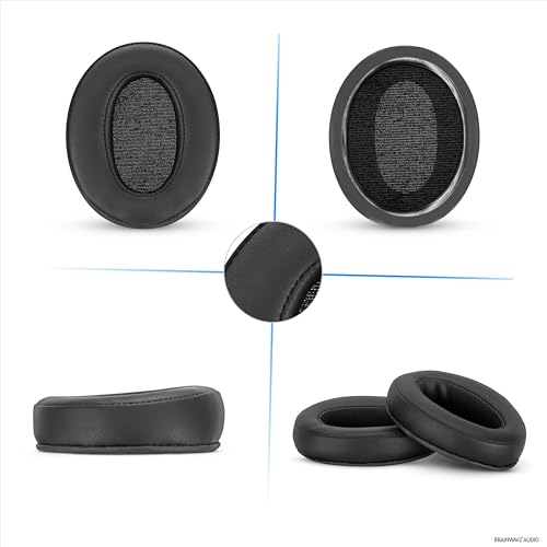 Coussinets Sennheiser Momentum 2 Brainwavz en cuir PU noir - 6
