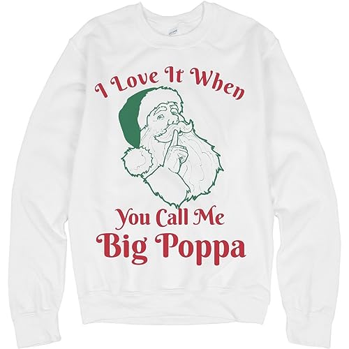 Biggie Claus Xmas Sweater: Unisex Gildan Crewneck Sweatshirt