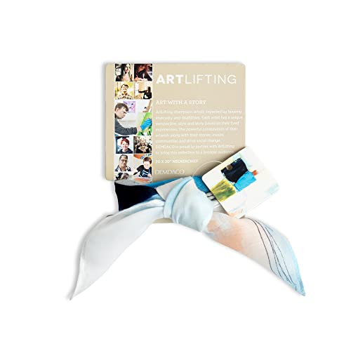 DEMDACO + ArtLifting Original Art Isle of Skye Abstract 21 Inch Square Neckerchief3