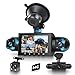 360° 4 Canales Dashcam para Coche, 4 1080P Delantera y Trasera Izquierda Derecha, Dash CAM de 3 Pulgadas 1080P con Visión Nocturna IR/Vídeo en Bucle/24H Monitor/G-Sensor de Aparcamiento 64 GB Tarjeta