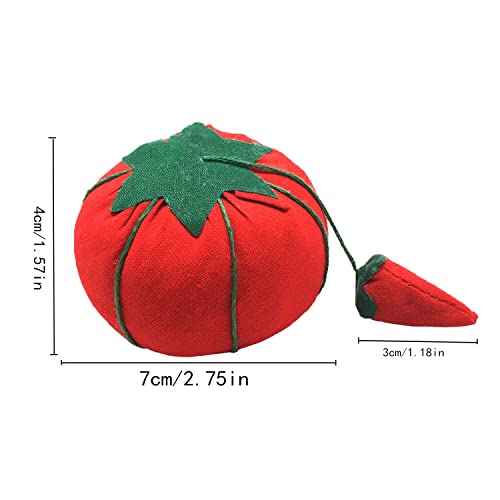 Fbshicung 2.75"Red Pin Cushion Tomato With A Small Pepper Emery Sewing Needle Pin Needle Holder For Diy Handcraft Tool #TOP1