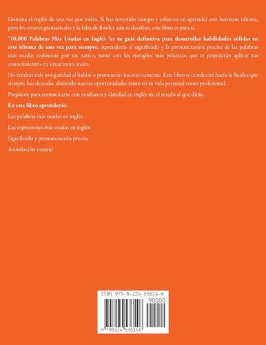 10 000 Palabras Más Usadas en Inglés: Aprende a Escribir, Pronunciar y Comunicarte con Fluidez Efect
