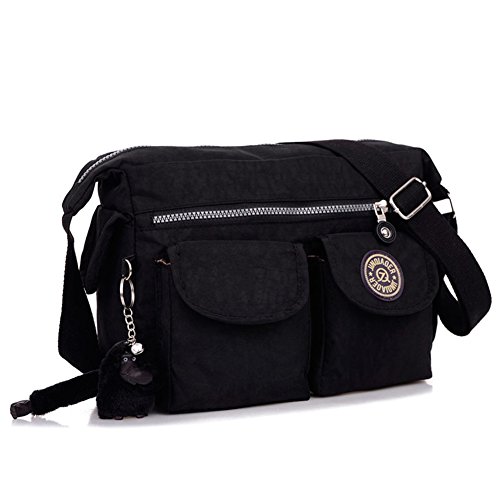 Sac bandoulière coréen léger en tissu lavé pour soulager vos épaules au quotidien-B