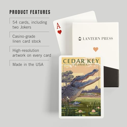 Baraja de cartas Poker Cedar Key Florida 52 cartas miniatura 3