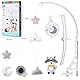 McNory Baby Musical Cot Mobile, Musik Mobile Baby Design Universal Nursery Baby Cot Bed Mobile Cute Music Activity Crib Stroller Soft Toys for Newborn Infant Toddler