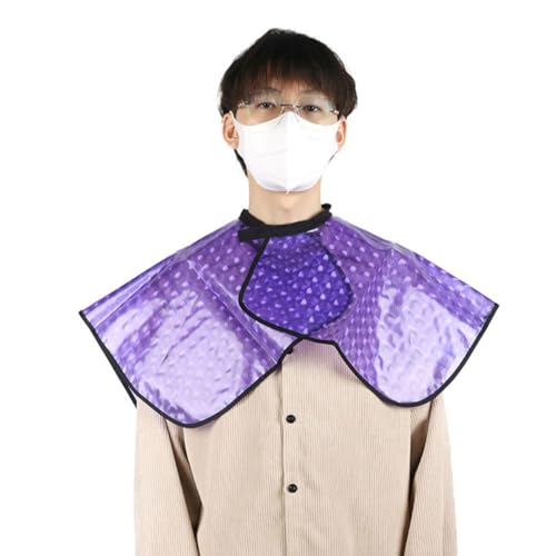 Cape impermeable para tinte de cabello 2 piezas negro y púrpura miniatura 7