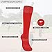 Red Softball Socks for Youth Girls Knee High Softball Baseball Soccer Socks Athletic Socks Red XS
