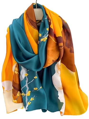 Large Shawl Scarf For Women Lightweight Wraps Silky Headscarf Long Sunscreen Scarfs