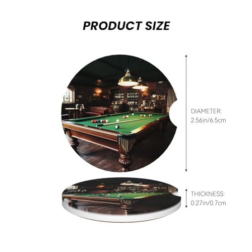 2 posavasos cerámicos para portavasos de auto miniatura 3
