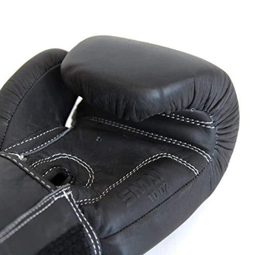 Smai Elite85 Leather Boxing Gloves Plus 180" Black Boxing Wraps - Competition Boxing Mitts Made For Sparring, Kickboxing, Bag Work And Muay Thai Training - Winning Fight Gloves For Men & Women. #TOP5