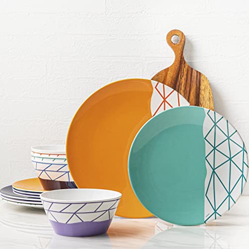 bzyoo 12 Piece Melamine Dinnerware Set - Durable, Dishwasher Safe Plates and Bowls - Dinning, Parties, Camping Dish Set Spidy Fun Collection bzyoo 12 Piece Melamine Dinnerware Set - Durable, Dishwasher Safe Plates and Bowls - Dinning, Parties, Camping Dish Set Spidy Fun Collection