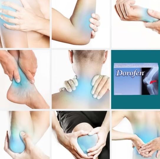 Dorofen Capsules 40's - Joint Support Supplement with D-Glucosamine Sulphate 500mg & Ginkgo Biloba, Helps Support Cartilage, Comfortable Movement & Circulation for Knees, Hips & Joints, Pack of 40