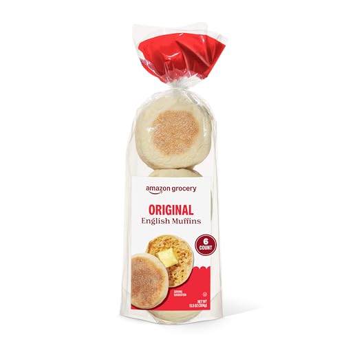 Amazon Grocery, Original English Muffins, 13.5 Oz, 6 Ct (Previously Happy Belly, Packaging May Vary)