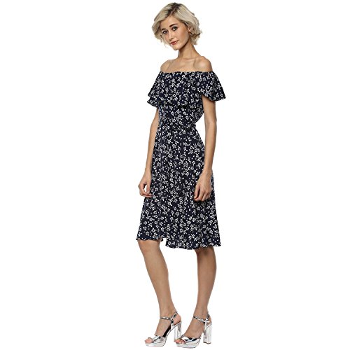 Image of Harpa Off-Shoulder Printed Dresses