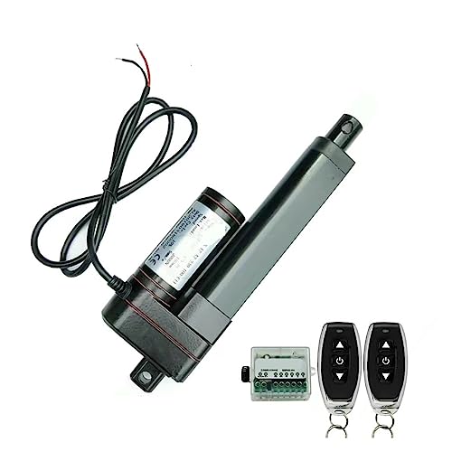 Actuador Lineal, Cilindro de actuador lineal eléctrico de 12/24V CC, elevación máxima de empuje/tracción hasta 3000N, velocidad sin carga, 5 mm/s, 50-400MM de longitud de carrera(300mm Stroke length,2