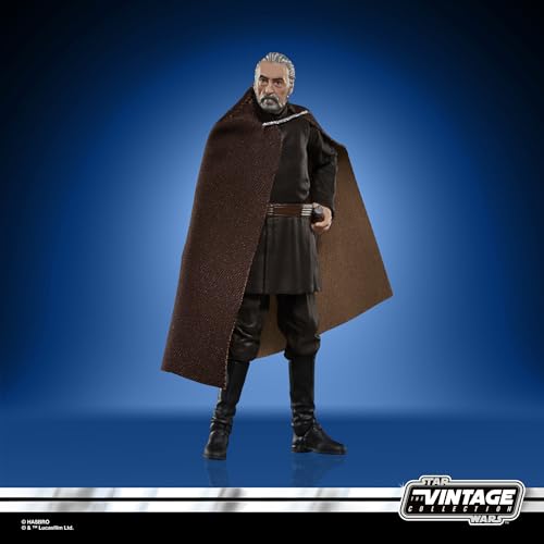 Star Wars The Vintage Collection Count Dooku Attack of the Clones 3.75 Inch Action Figure, Brown, 3.75 inches - Image 3