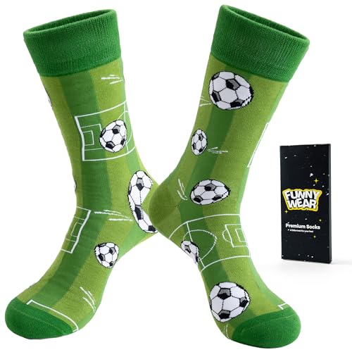 BISOUSOX Mens Funny Soccer Socks