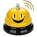 HUYIWEI Campanello Da Tavolo,Campanello Di Servizio,Campanello Da Tavolo Smile,Campanello Reception,Campanello Per Animali Domestici,Adatto Per Mense,Ristoranti,Bar