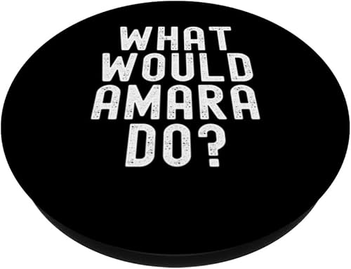 Miniatura 2 de Qué haría Amara PopSockets con nombre personalizado sarcástico divertido PopGrip intercambiable