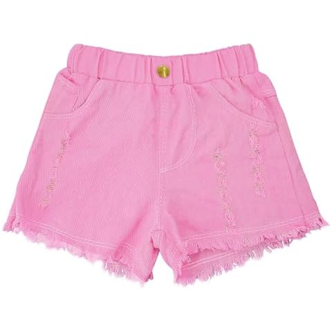 FEOYA Girls High Waisted Denim Shorts Cover