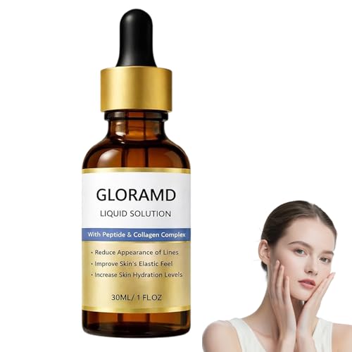 Gloramd Face Lift Serum 2026 New Gloramd Liquid Solution Hyaluronic Acid & Peptide & Collagen Hydration Moisturizing and Firming Reduce Fine Lines for Everyone (1 Bottle)