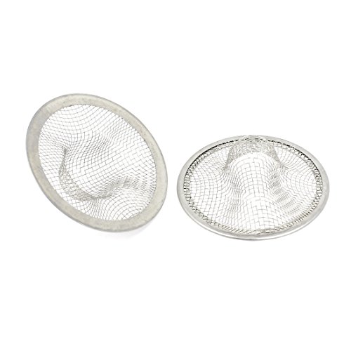 Ruilogod Mesh Design Tea Infuser Filter Tray Strainer Basket 70mm Dia 2pcs