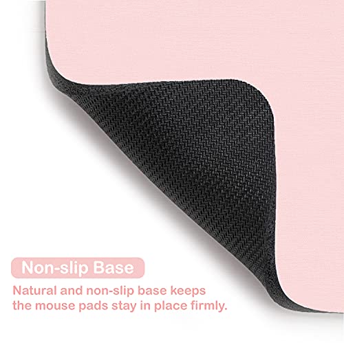Image of Audimi Small Mouse Pad 6 x 8 Inch, Mini Mouse Pad Thick for Laptop Wireless Mouse Home Office Travel, Portable & Washable (Pink)