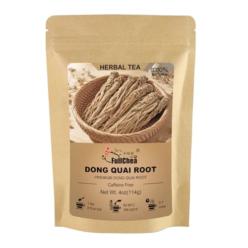 FullChea - Dried Dong Quai Root 4oz/114g Premium Sifted Angelica Sinensis