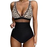Ladies Spring Jackets Clearance Tummy Control Swimsuits for Women One Piece High Waist V Neck Ruched Mesh Bathing Suit Sexy Adjustable Straps Swimwear Trajes De Baño Para Mujeres